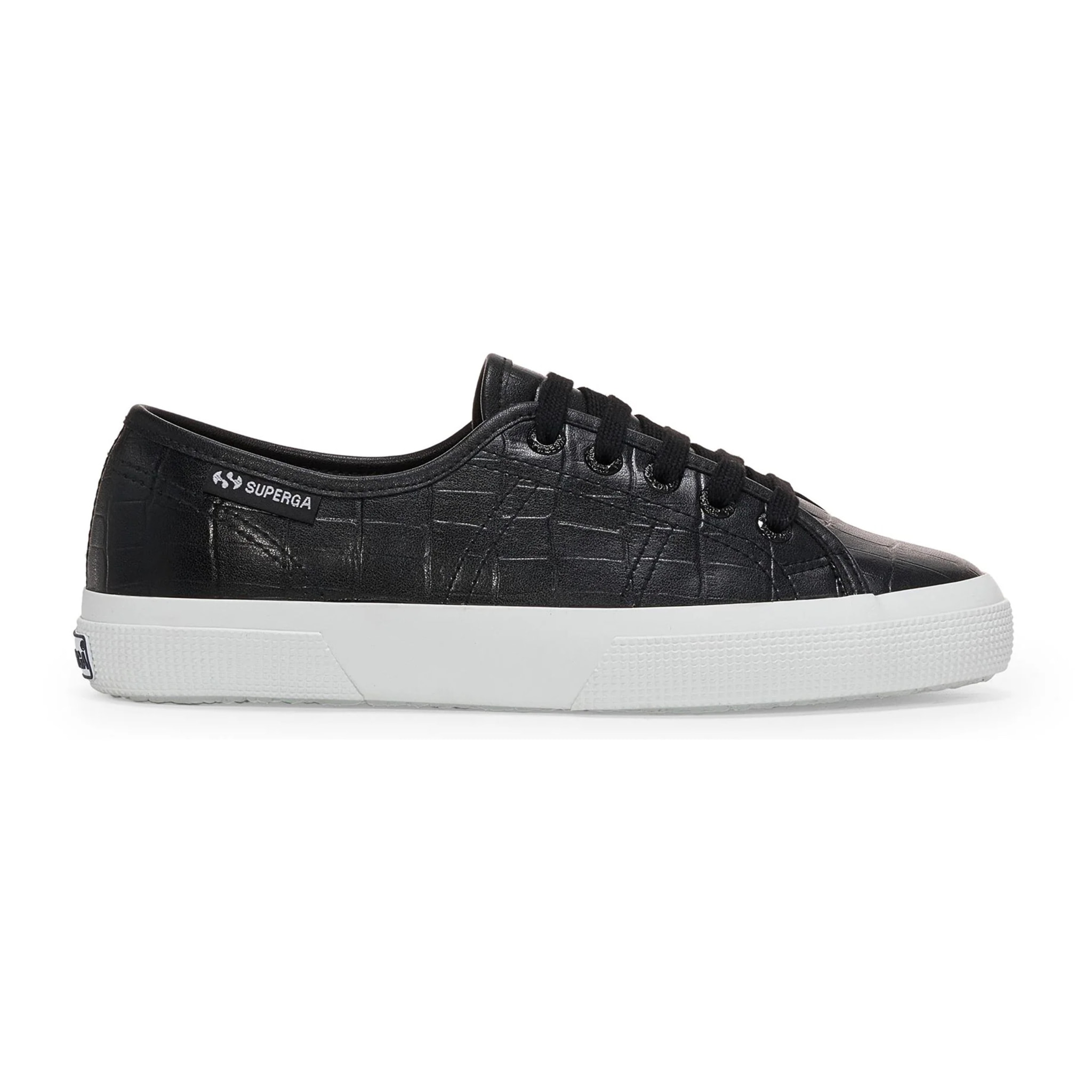 Superga - Donna Nero - 3750 Kaiman Synthetic Material Leggera
