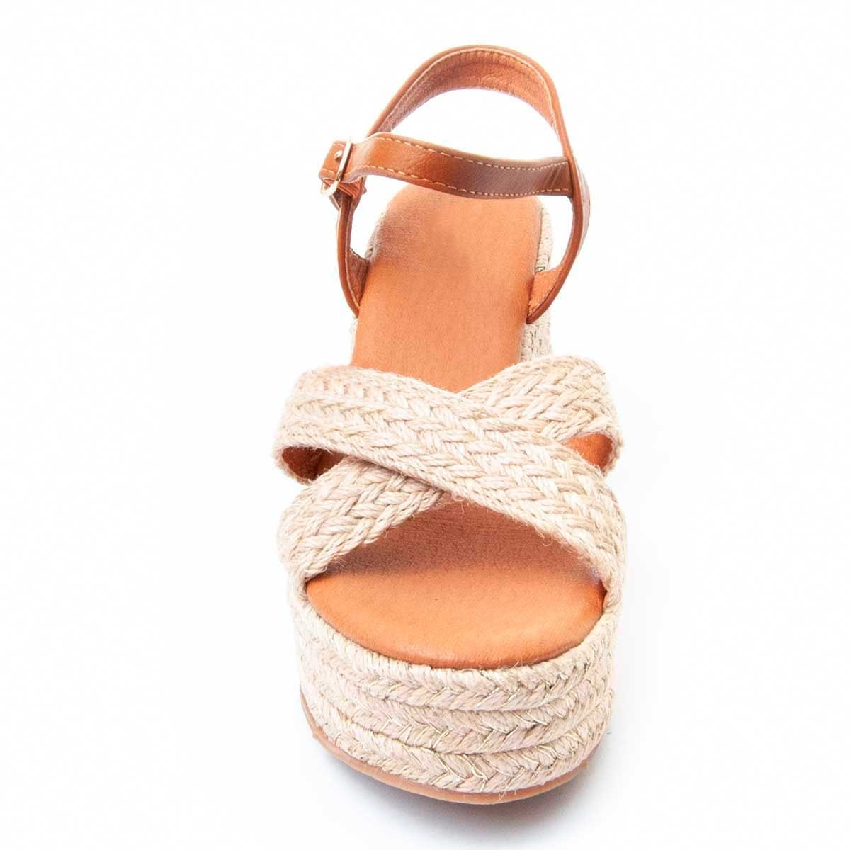 Sandalias de Tacón - Beige - Altura: 6 cm