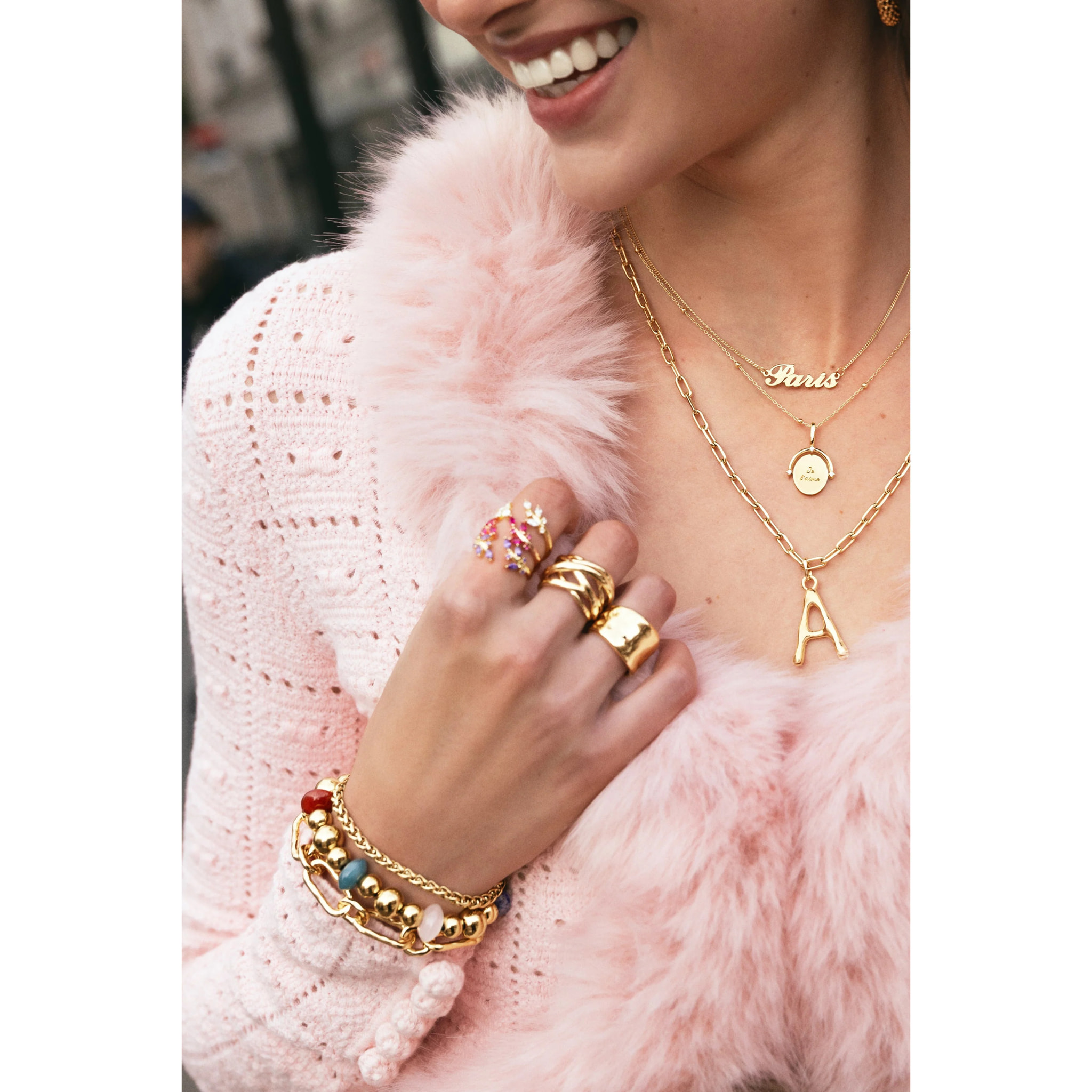 Pulsera Winter Bomb Acero Baño Oro