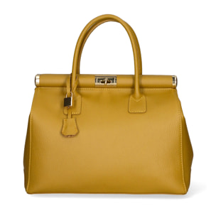 Borsa a mano da donna - Modello Aleria - Vera pelle - 35.0 x 26.0 x 16.0 cm