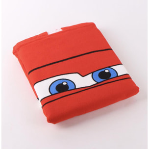 Poncho Microfibra de Cars - 55x77x1 cm - Color:Rojo