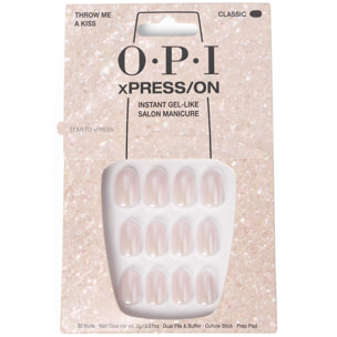 xPRESS-ON - Throw Me a Kiss - Faux ongles réutilisables, effet gel - OPI