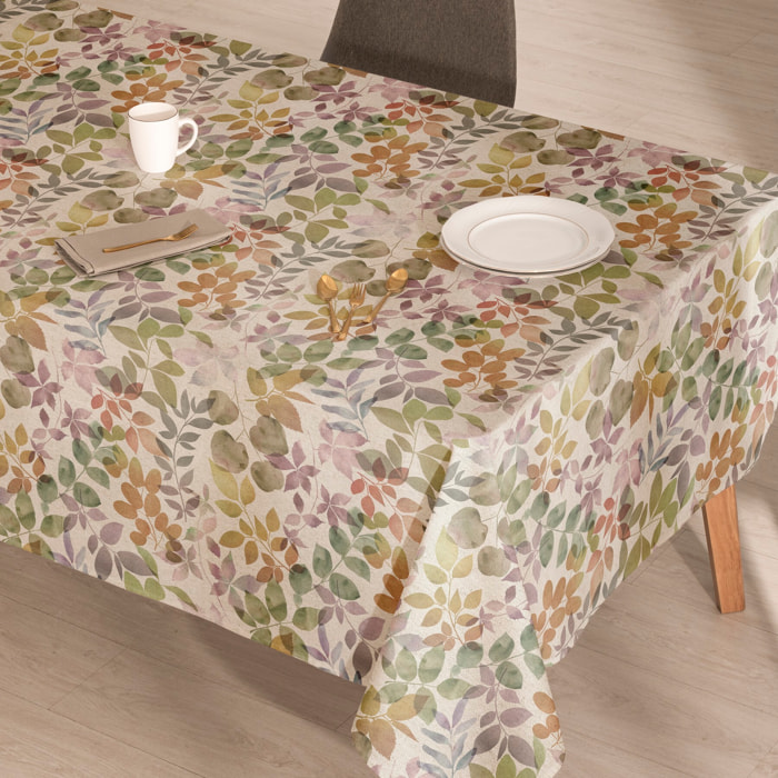Mantel estampado antimanchas NAIROBI MULTICOLOR