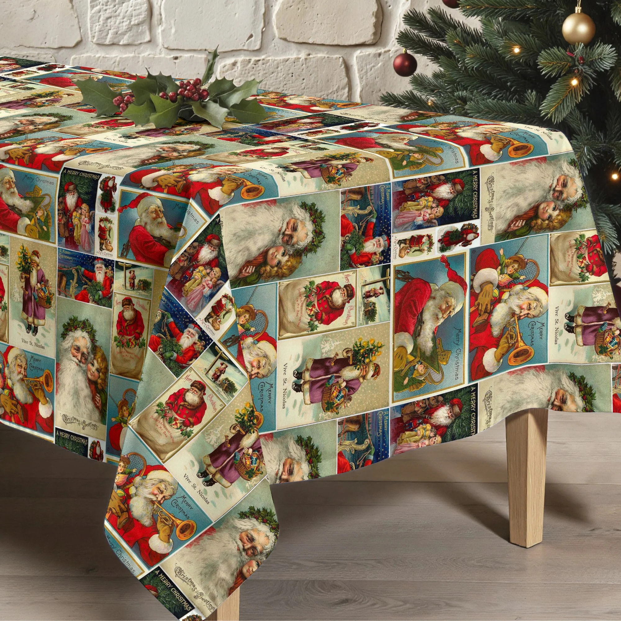 Nappe en résine Anti-tâches Navidad Vintage 5