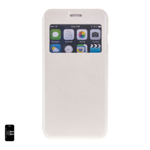 DAM COPRI LIBRO CON FINESTRA CHIUSURA MAGNETICA IP6/6S PLUS 8x1x16 Cm. Colore bianco