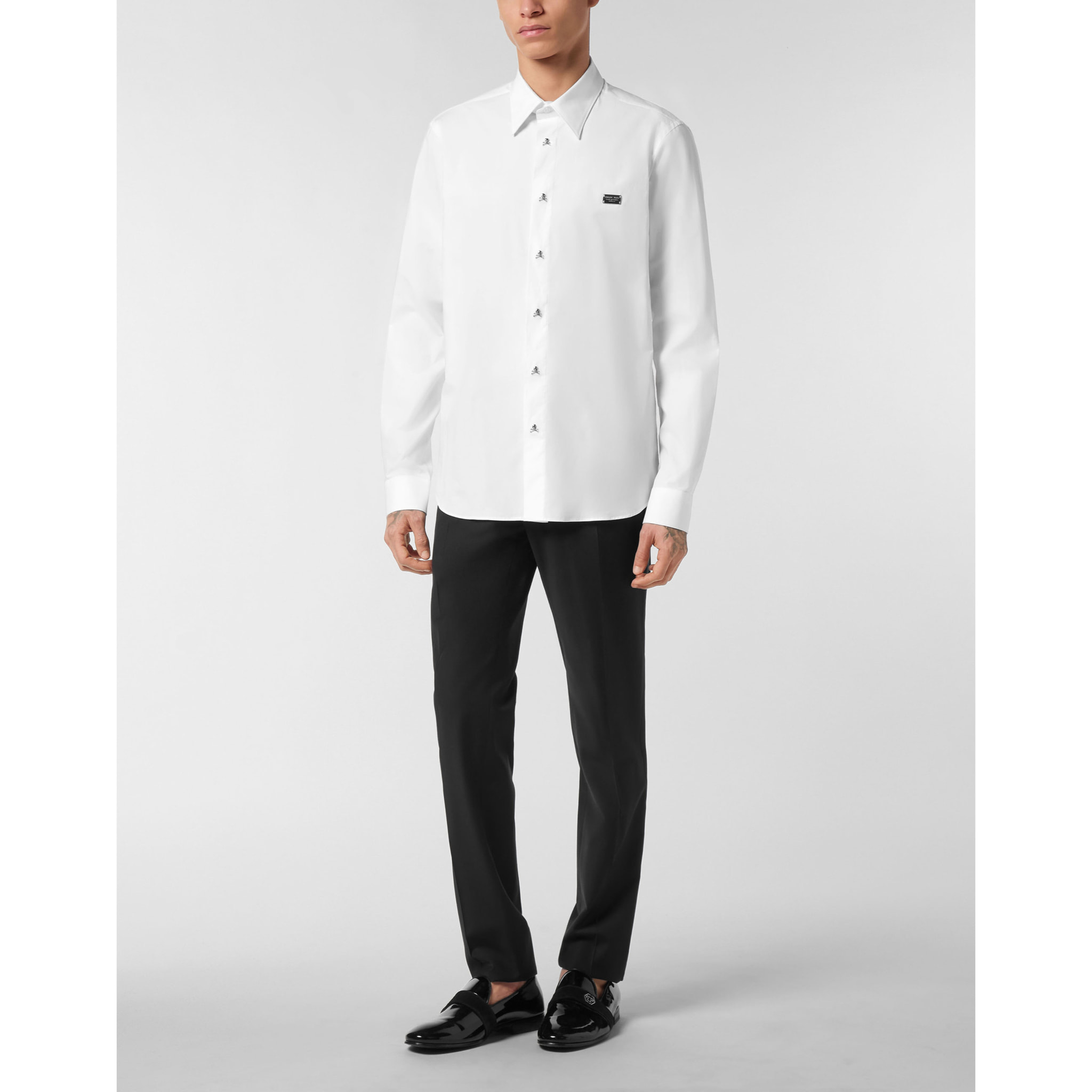 PHILIPP PLEIN Shirt Sugar Daddy Cut LS SKULL