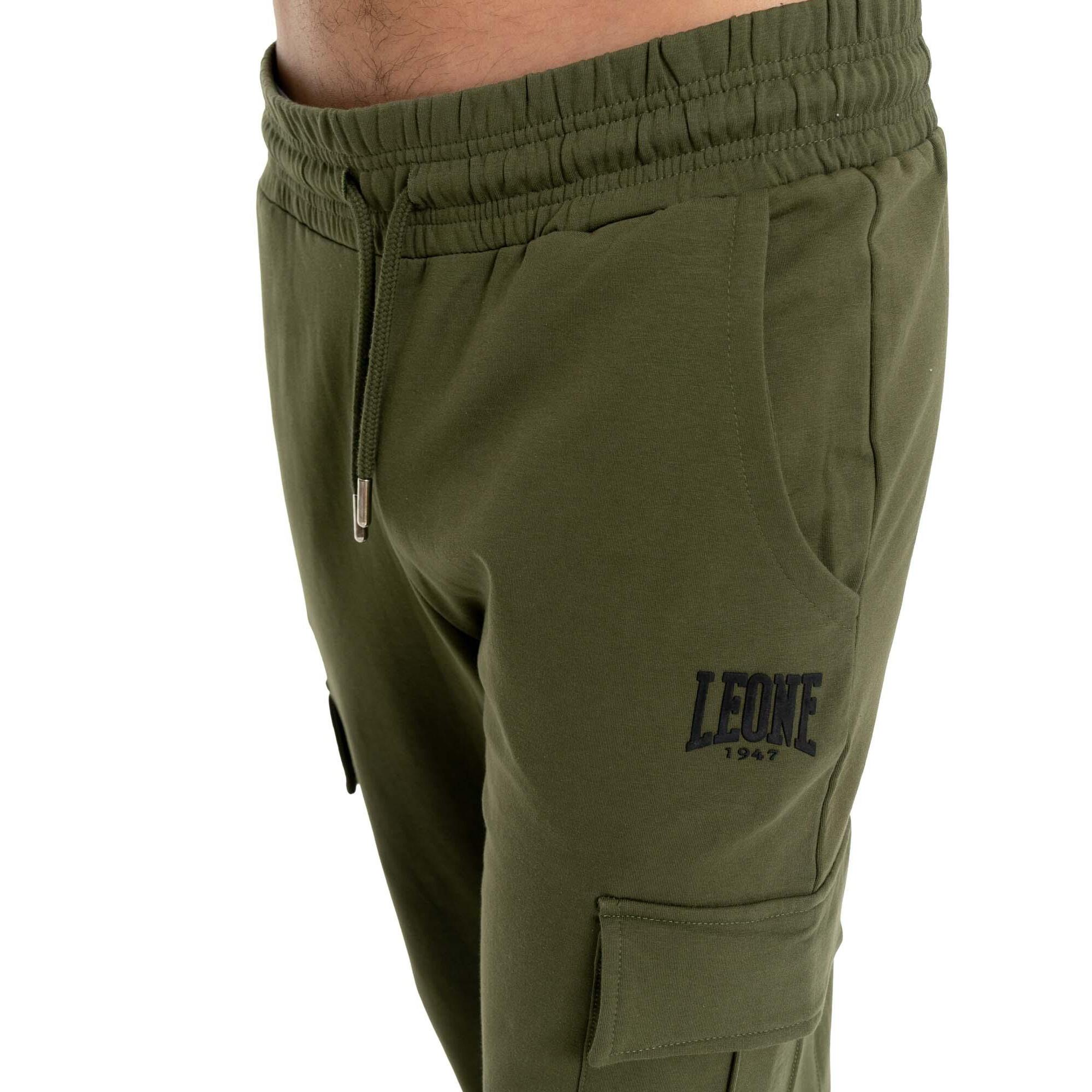 Pantalone sportivo invernale da uomo con polsino con logo piccolo "Basic"