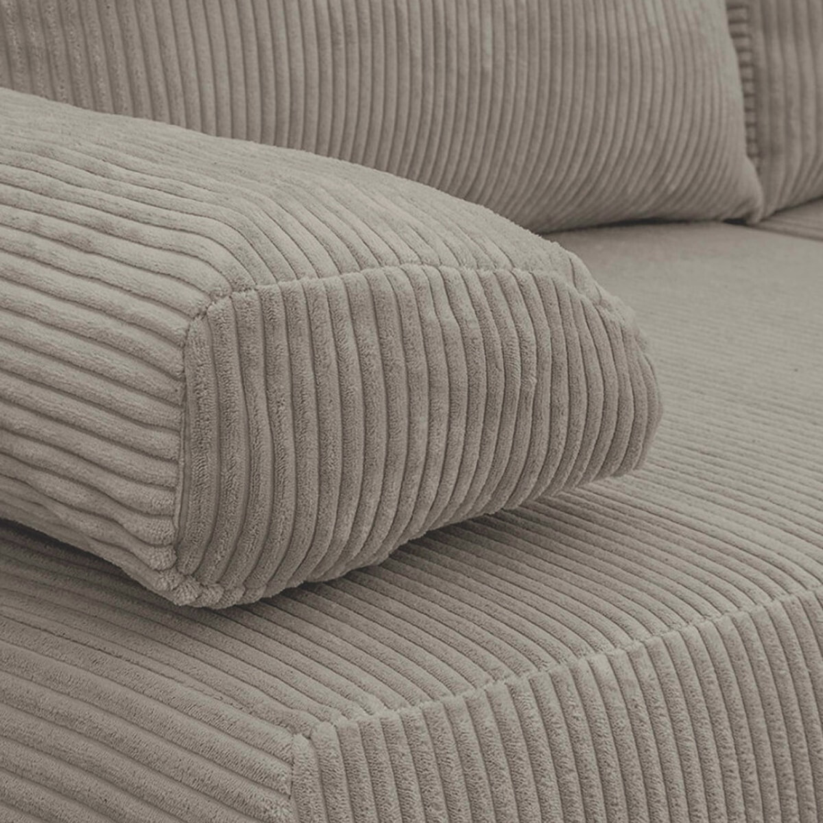 Canapé convertible 3 places en velours côtelé - LARIA