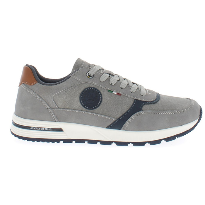 Armata di Mare Scarpe Uomo Sneakers Casual Stringate con Soletta Rimovibile in Memory Foam AMU S25L701 Grey