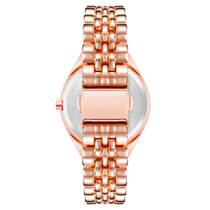Reloj Nine West NW-2660SVRG Mujer Analogico Cuarzo con Correa de Metal