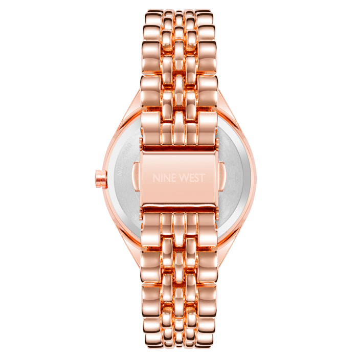 Reloj Nine West NW-2660SVRG Mujer Analogico Cuarzo con Correa de Metal