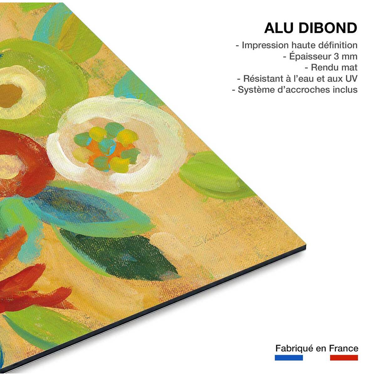 Tableau flower market Tableau alu Dibond