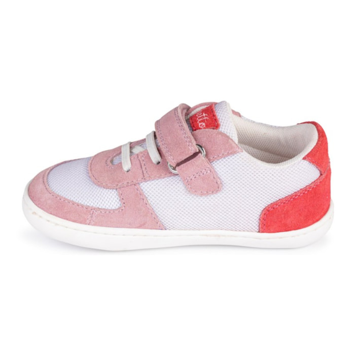 DEPORTIVO RAYO BAREFOOT BLANCO/ROSA – LIGEREZA Y DULZURA