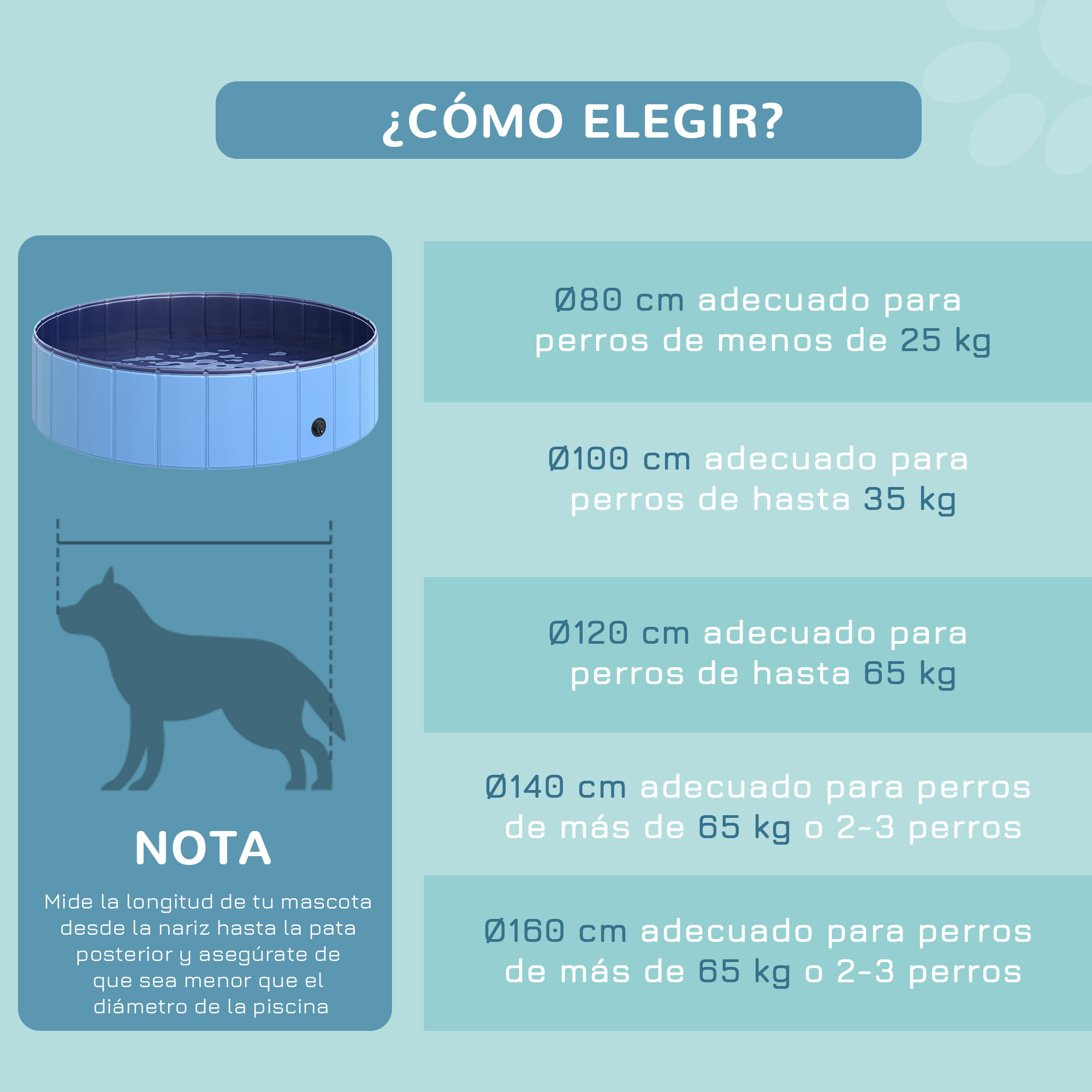 Piscina Plegable para Mascotas de PVC Madera Φ120x30 cm Azul