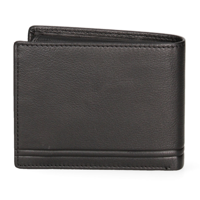 Portafoglio uomo vera pelle - Modello Araldo Prime - Casual - 12.0 x 10.0 x 2.5 cm