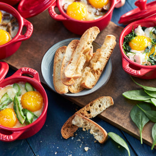 Set de Mini Cocotte. 4 pcs (x4 Mini Cocotte 10 cm). Cerise