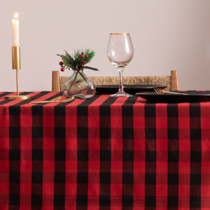 Mantel antimanchas XENIA ROJO-NEGRO