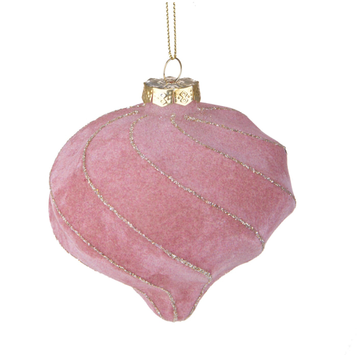 Cipolla Spirale Velvet - Pezzi 4 - Colore Rosa - 10x10Hx10cm - Bianchi Dino