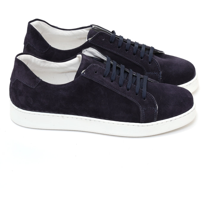 Sneakers stringate in camoscio