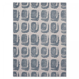 Tapis salon et chambre fait à la main en coton motif abstrait