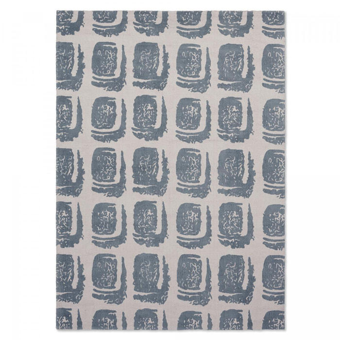 Tapis salon et chambre fait à la main en coton motif abstrait