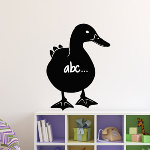 Sticker ardoise tableau noir - stickers muraux adhésif effaçable - SILHOUETTE CANARD