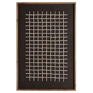 SANDY - Décoration murale 62x82cm motifs géométriques Pin recyclé