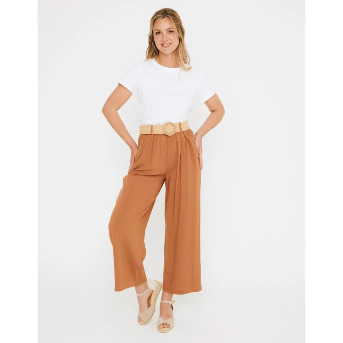 Pantalón Largo con Cinturón - Terdam
