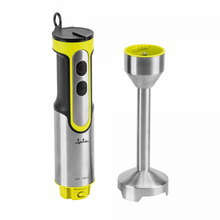 Batidora de mano JATA JEBT1788 de 1200 W. 4 cuchillas. Función turbo. Regulador de velocidad