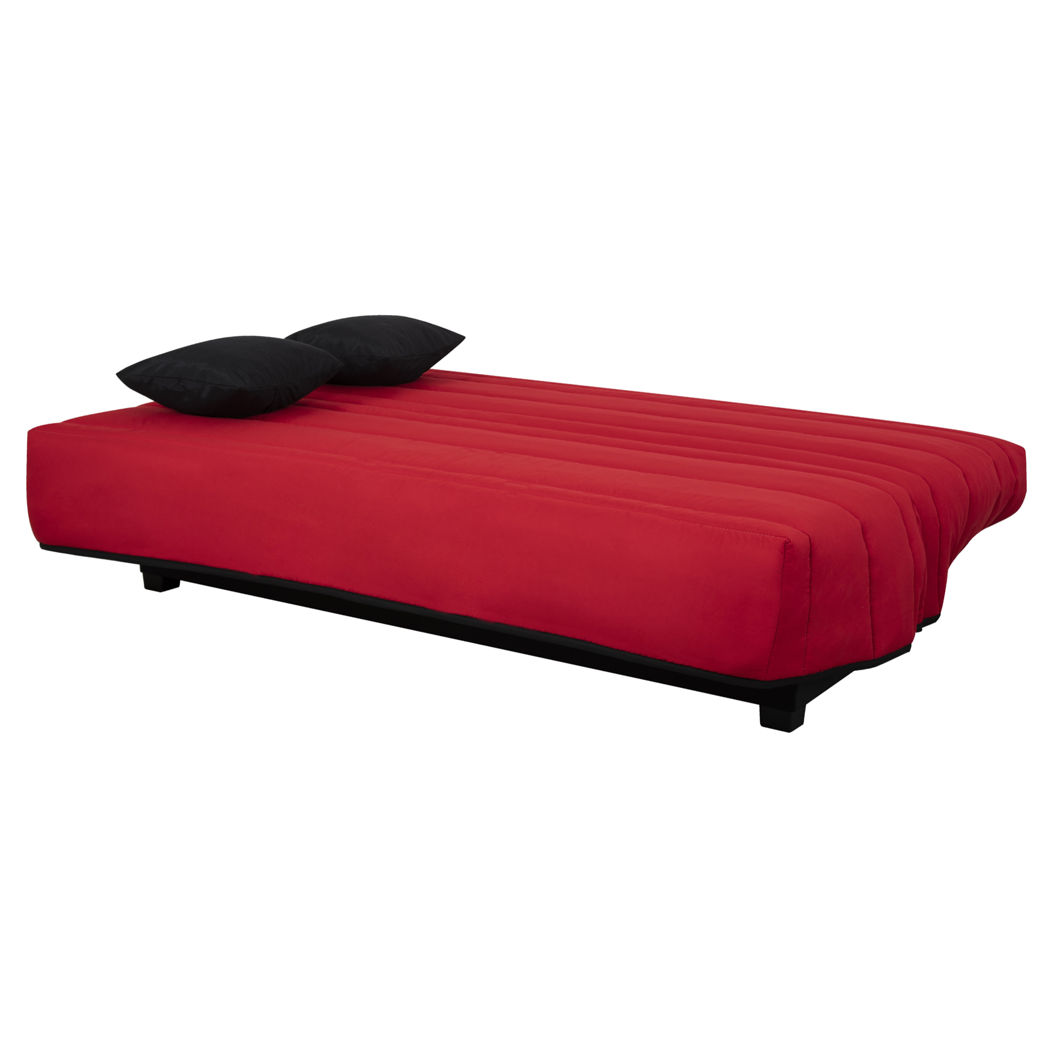 Banquette CC ORLANDO 130x190, matelas Dunlopillo, rouge