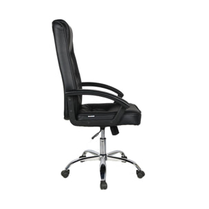 Fauteuil de bureau à roulettes "Charles" - Noir