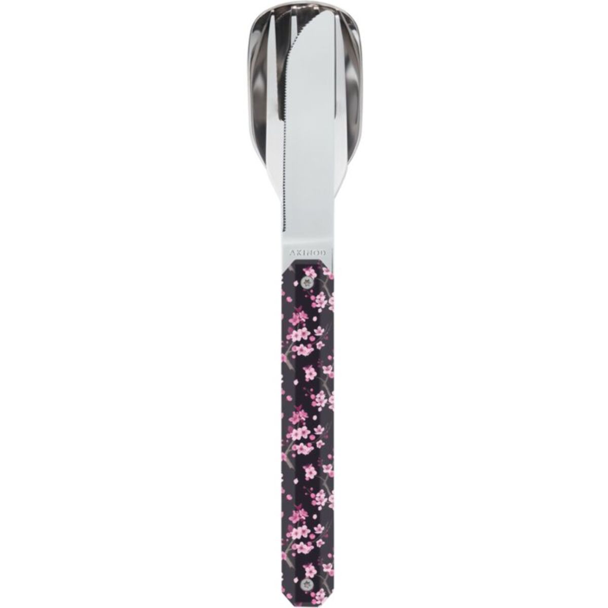 Couverts AKINOD 3 couverts droit 12H34 Fleurs de cerisie