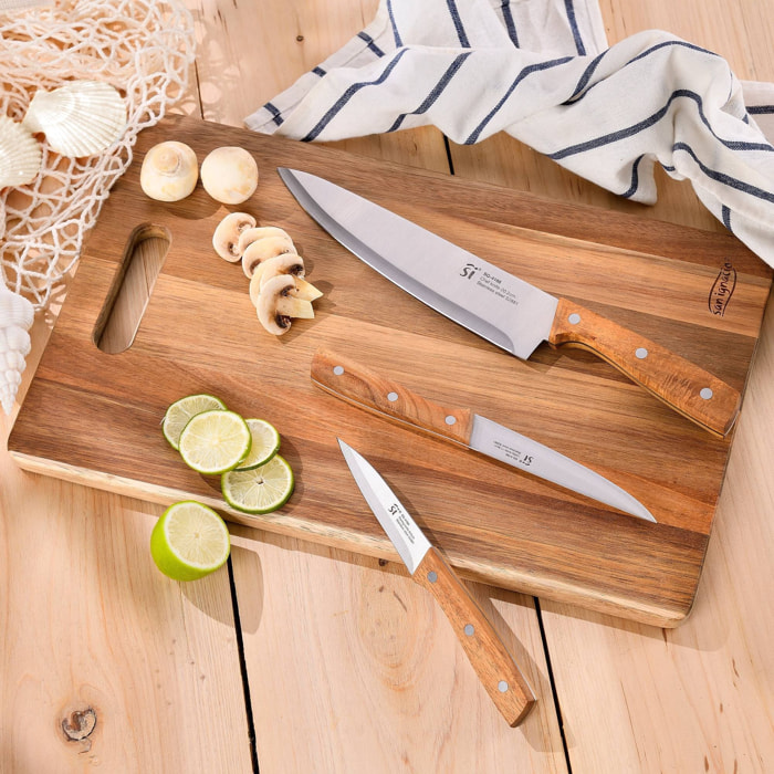 Tabla de cortar 40,3x25,2x2,5cm san ignacio noia de madera de acacia