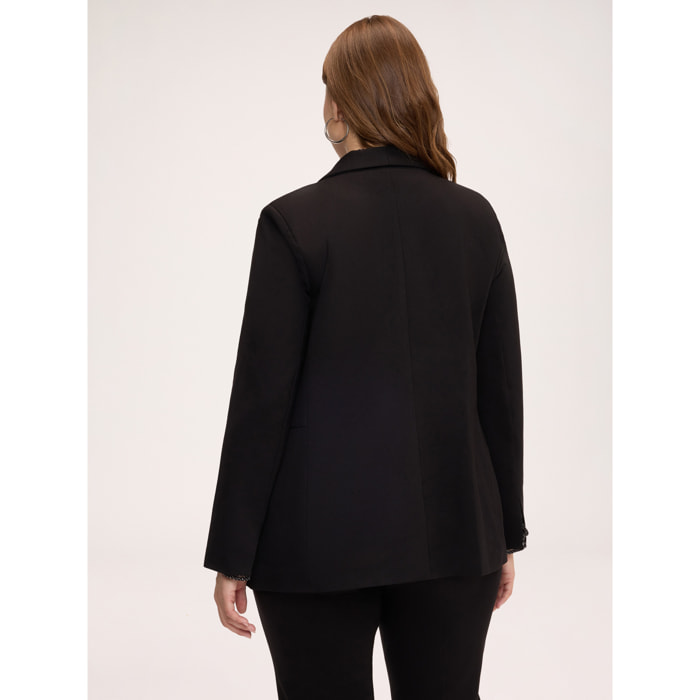 Fiorella Rubino - Blazer in Punto Milano - Nero