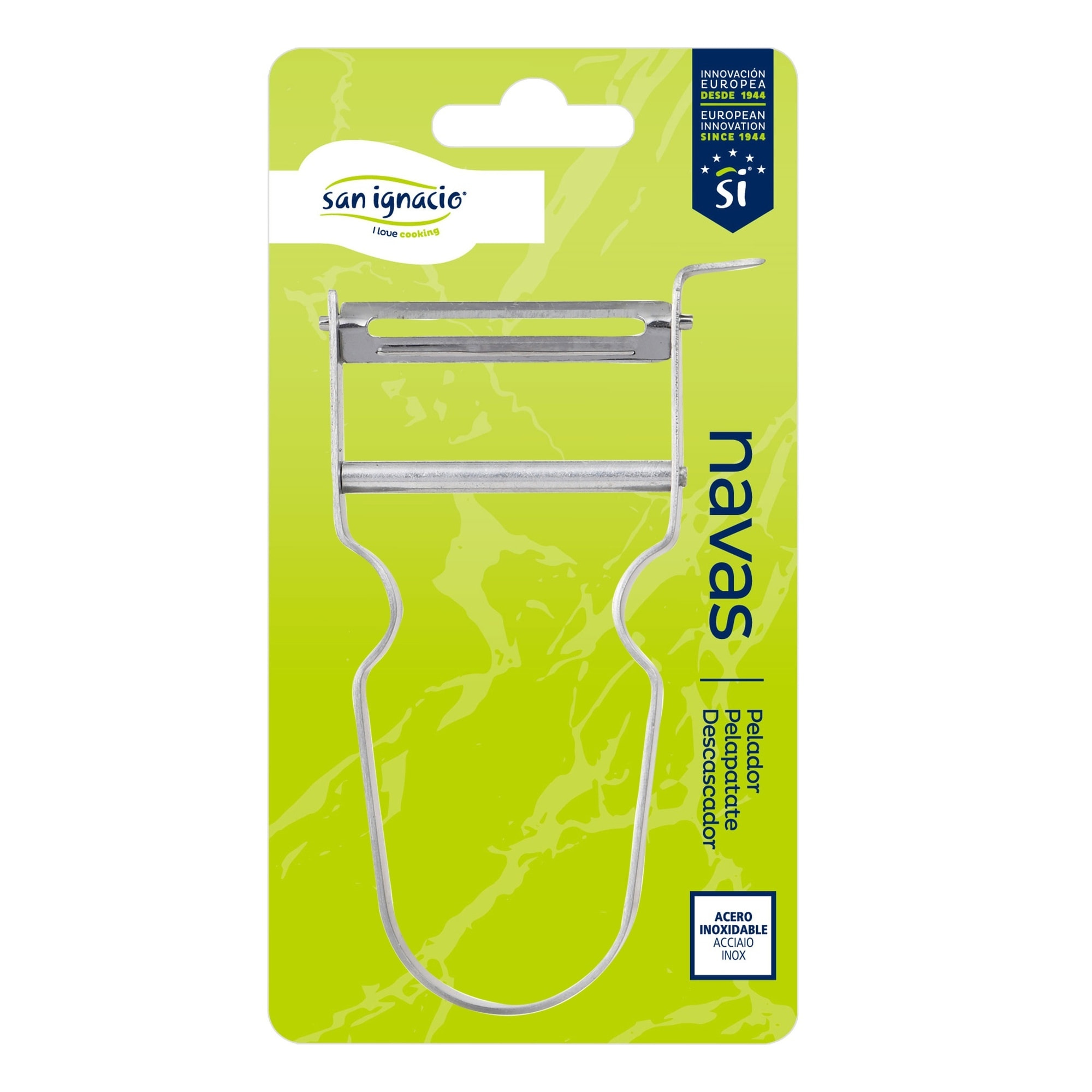 Pelador 11x7.0cm acero inox