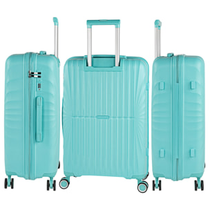 Juego De Maletas Rígidas Pp Jaslen Crawley Menta