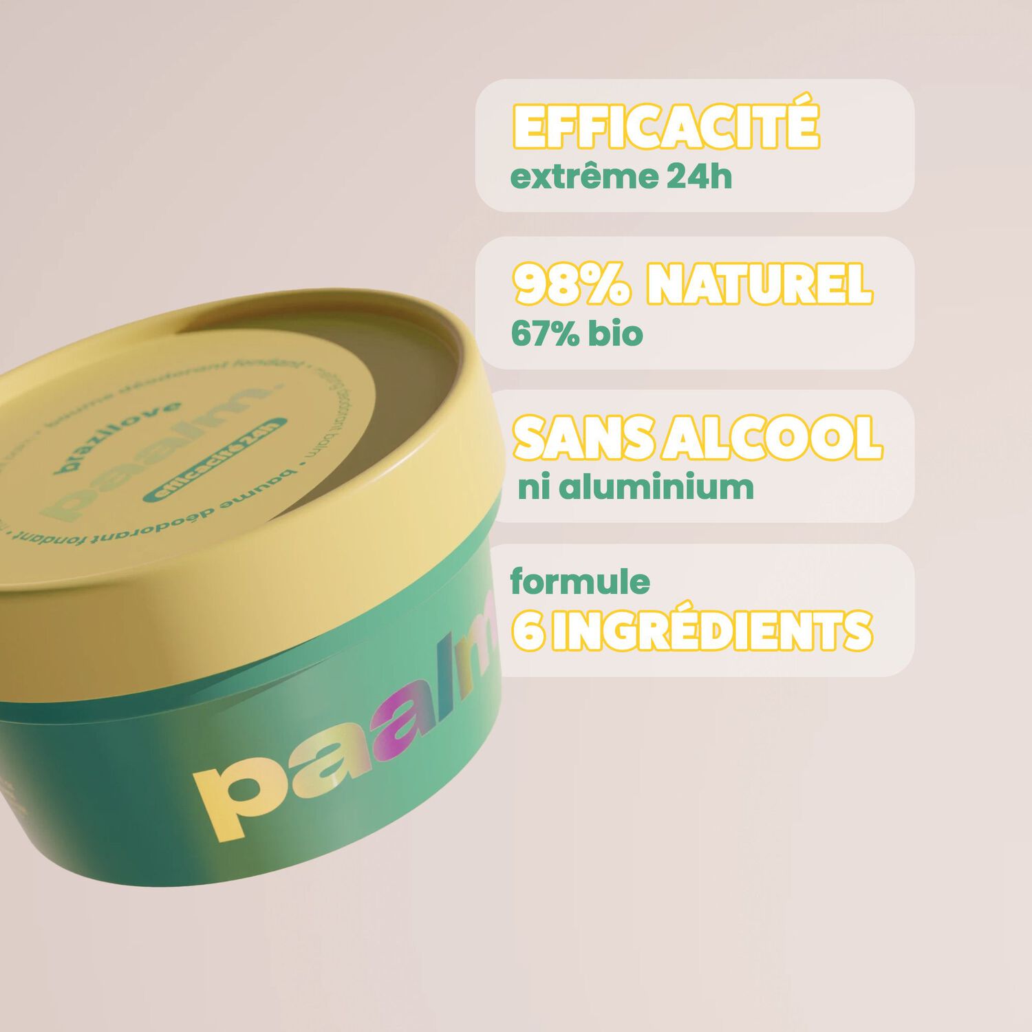Brazilove - Baume Déodorant Fondant