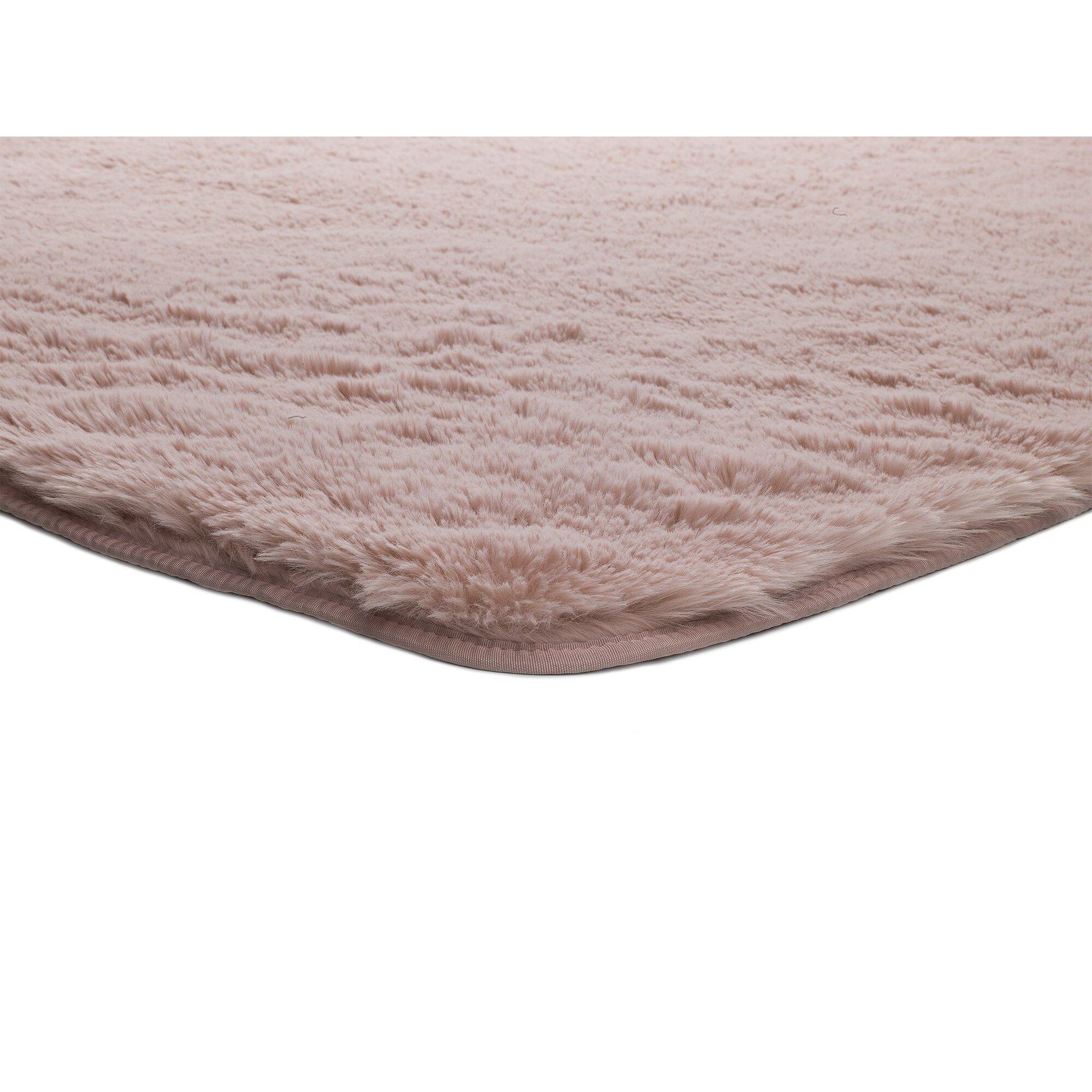 ALPACA Alfombra shaggy lisa en color maquillaje, varias medidas disponibles
