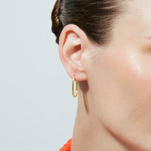 Pendientes Huitza acabado oro amarillo 18k