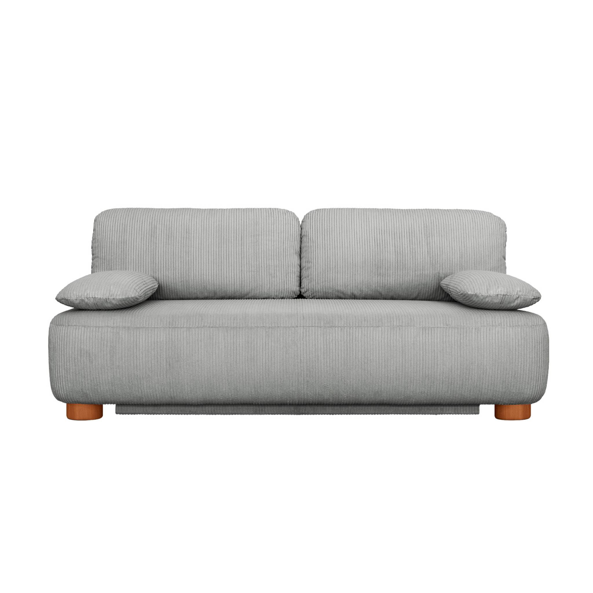Banquette convertible 3 places velours côtelé avec coffre SELMA