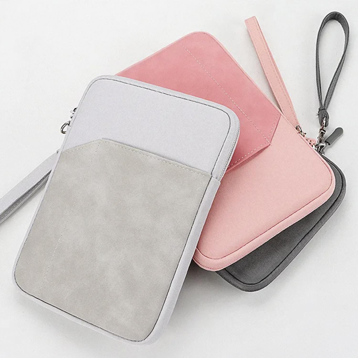 DAM Funda universal para tablet de 12 pulgadas. De tela con acolchado grueso. Acabado interior en terciopelo suave. Cierre de cremallera. 22,3x2,5x28 Cm. Color: Gris