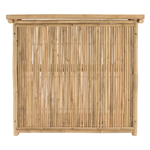 VITAL - 1 bar + 2 tabourets avec dossier bambou