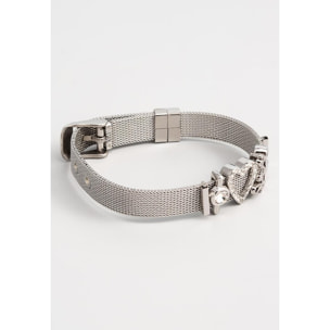 Bracciale U.S. Polo Assn. In metallo placcato rodio