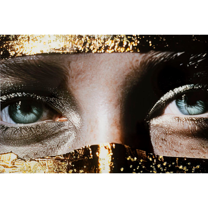 DIPINTO SU TELA LACCATO NAIROBI C/CORNICE -B- CM 52X4X102