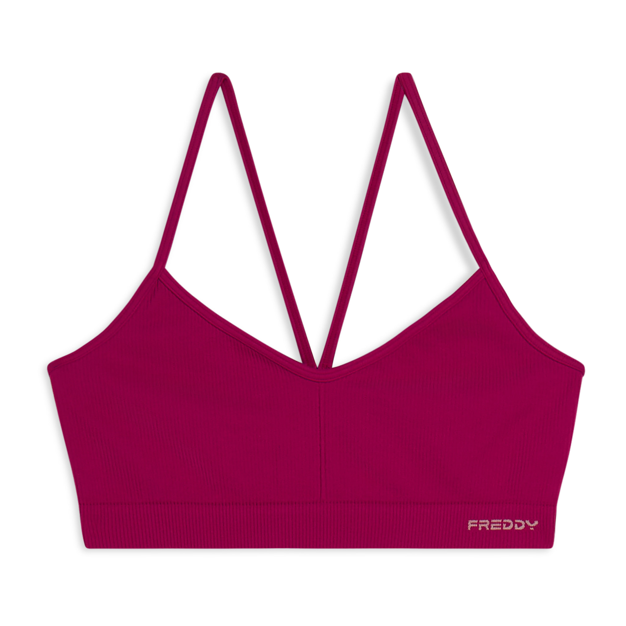 Top sportivo seamless con spalline incrociate