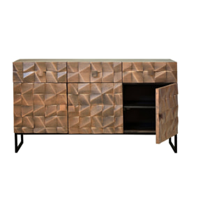 Aparador de Madera de Mango Estilo Rústico Moderno