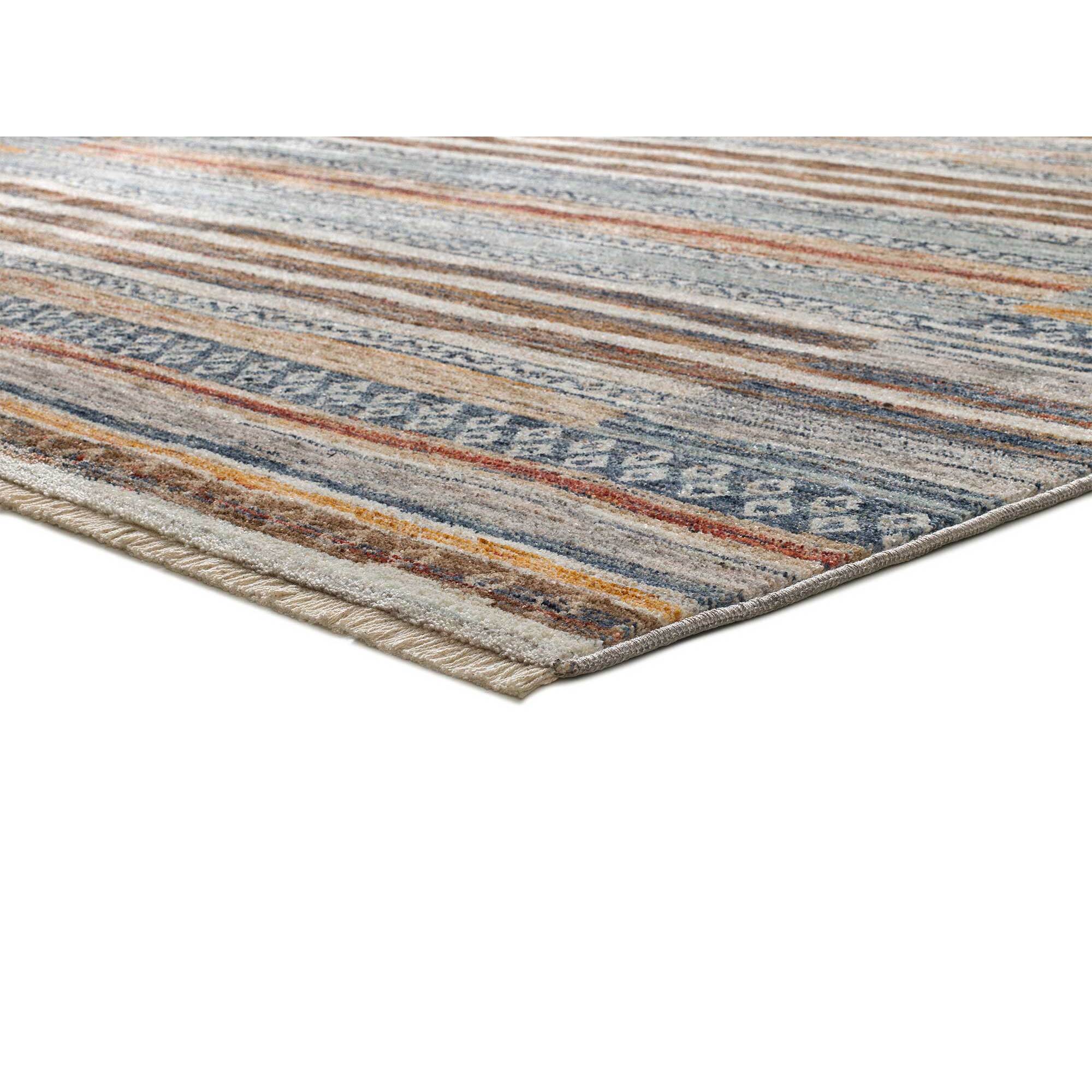 SAMARKAND Alfombra estilo vintage de pelo corto multicolor, varias medidas disponibles