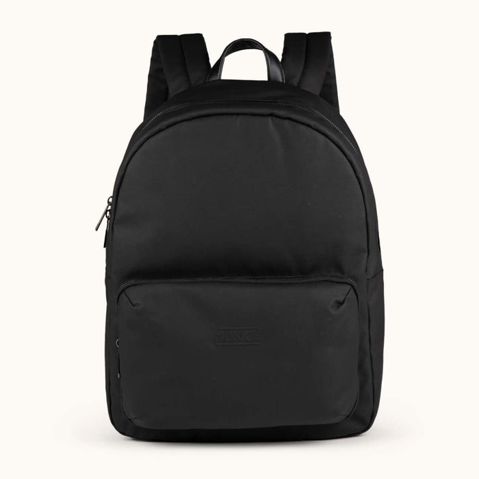 Mochila sostenible urbana negra PEAK RECYCLED BACKPACK