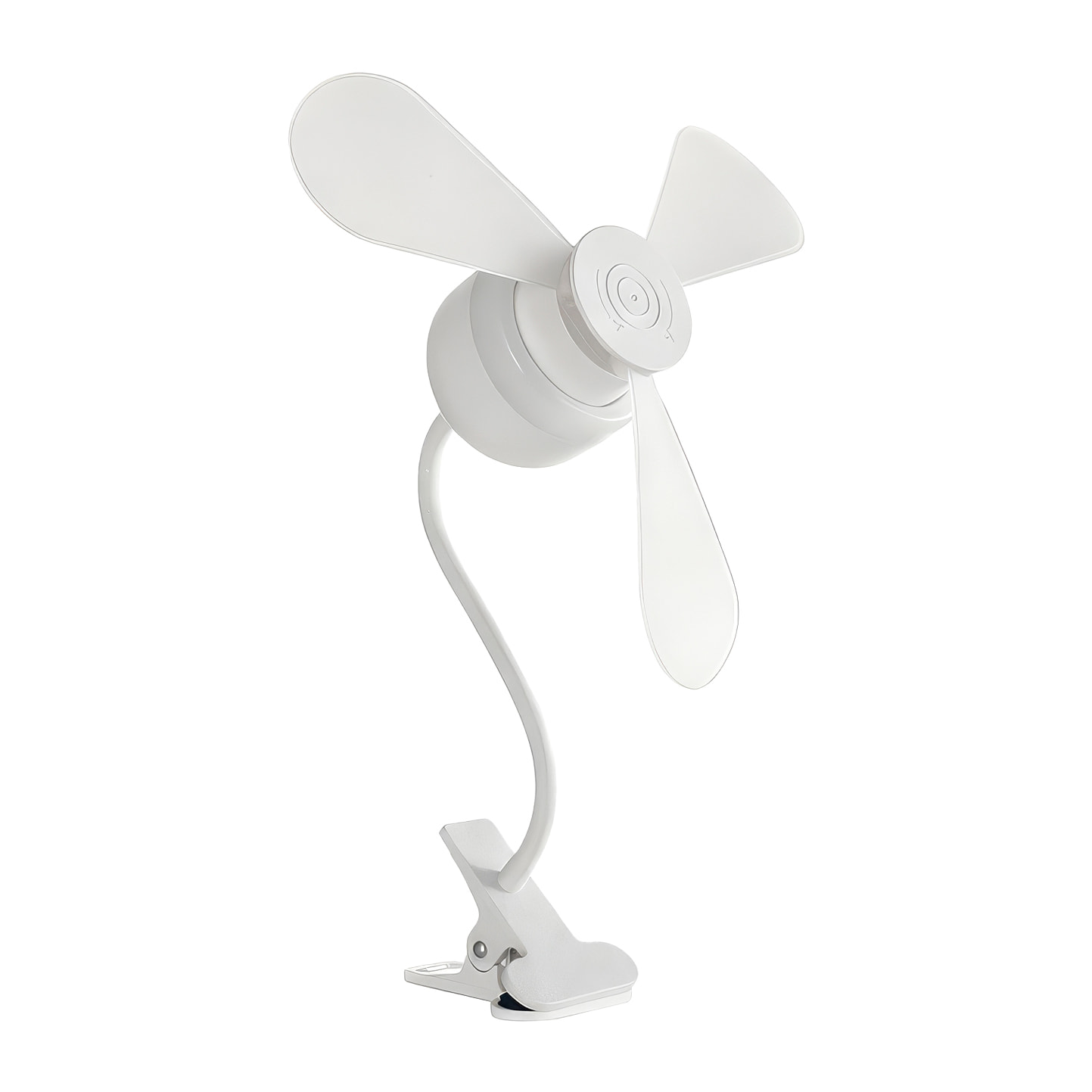 Ventilador de sobremesa FS-3Y-R280-JZ de 28 cm. Con pinza y luz LED de 7W, 3 modos de uso y ventilador de 3,5W hasta 1100 rpm.