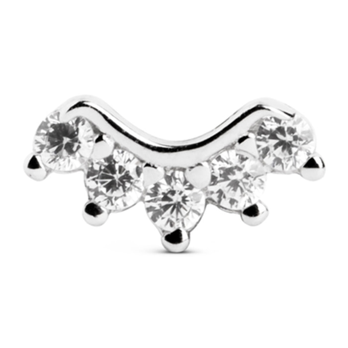 Orecchino Singolo Mini 5 Sparks in Argento